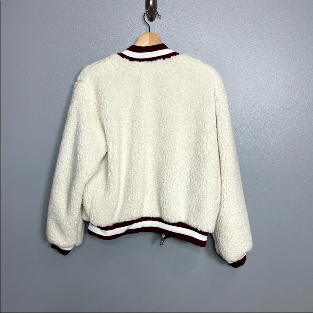 DAYDREAMER Reversible Teddy Bomber Jacket sz S - Picture 4 of 11